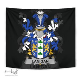 Irish Lanigan or O'Lenigan Coat of Arms Family Crest Ireland Tapestry Irish Tapestry