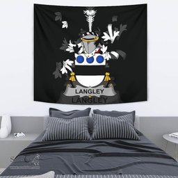 Irish Langley Coat of Arms Family Crest Ireland Tapestry Irish Tapestry