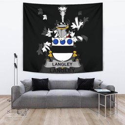 Irish Langley Coat of Arms Family Crest Ireland Tapestry Irish Tapestry