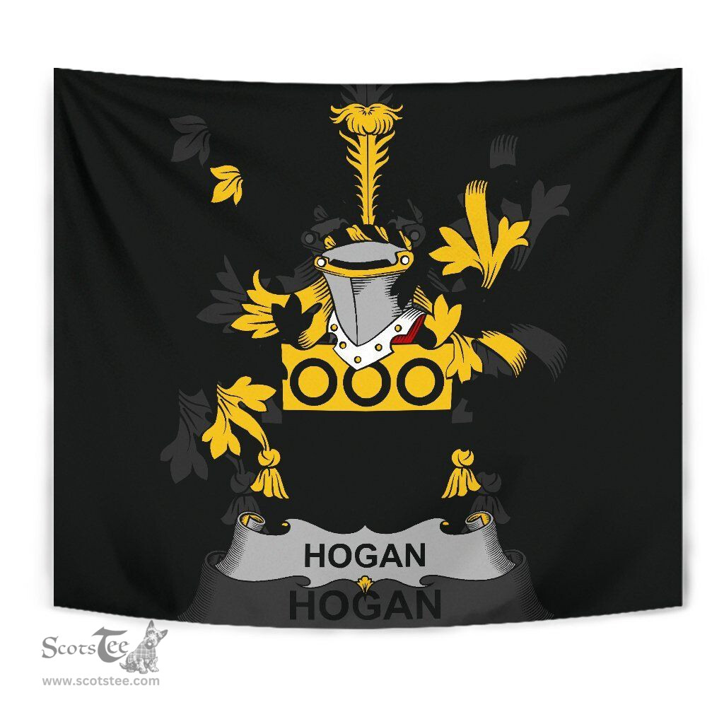 Irish Hogan or O'Hogan Coat of Arms Family Crest Ireland Tapestry Irish Tapestry