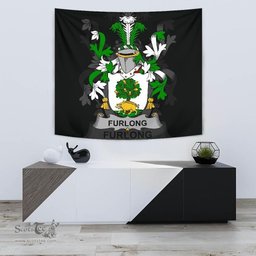 Irish Furlong Coat of Arms Family Crest Ireland Tapestry Irish Tapestry