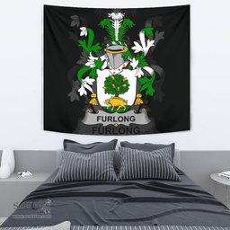 Irish Furlong Coat of Arms Family Crest Ireland Tapestry Irish Tapestry