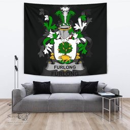 Irish Furlong Coat of Arms Family Crest Ireland Tapestry Irish Tapestry
