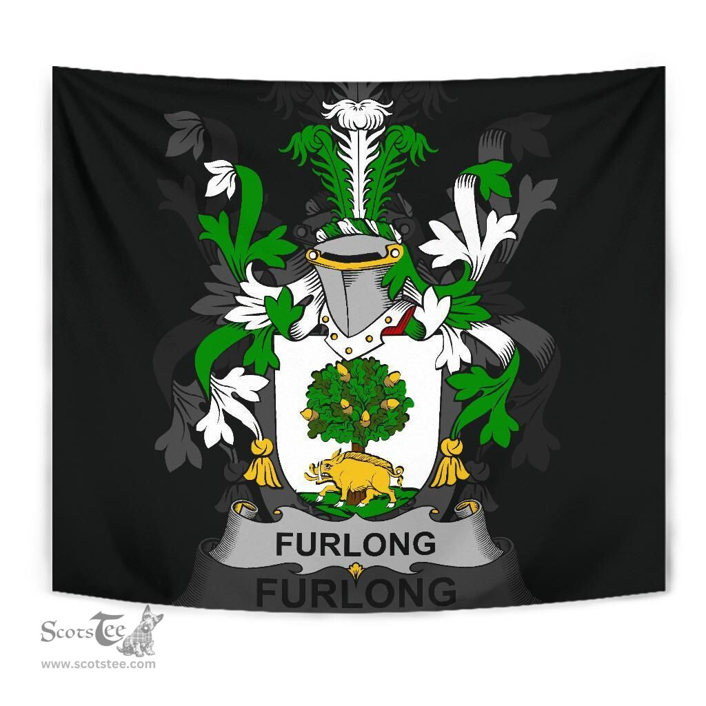 Irish Furlong Coat of Arms Family Crest Ireland Tapestry Irish Tapestry