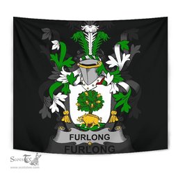 Irish Furlong Coat of Arms Family Crest Ireland Tapestry Irish Tapestry