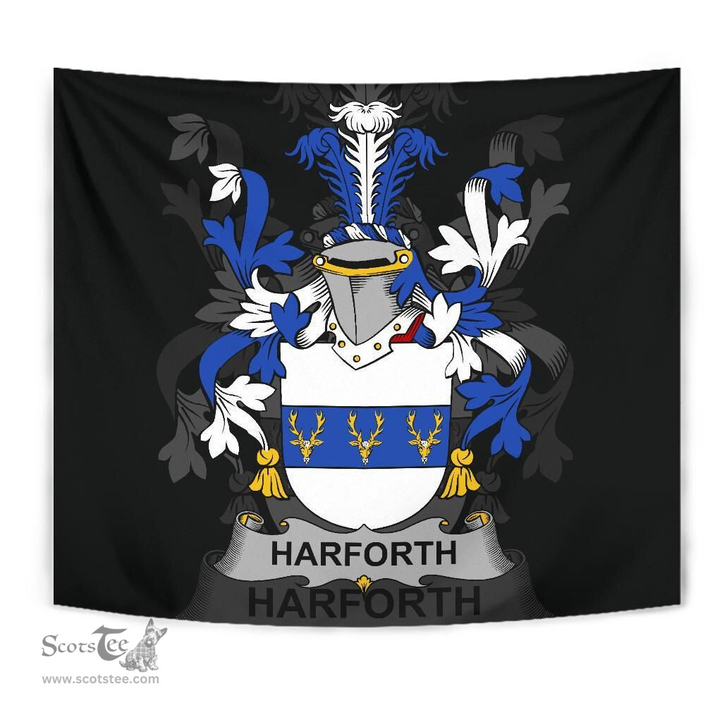 Irish Harforth Coat of Arms Family Crest Ireland Tapestry Irish Tapestry