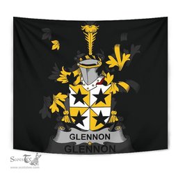 Irish Glennon or Glenane Coat of Arms Family Crest Ireland Tapestry Irish Tapestry