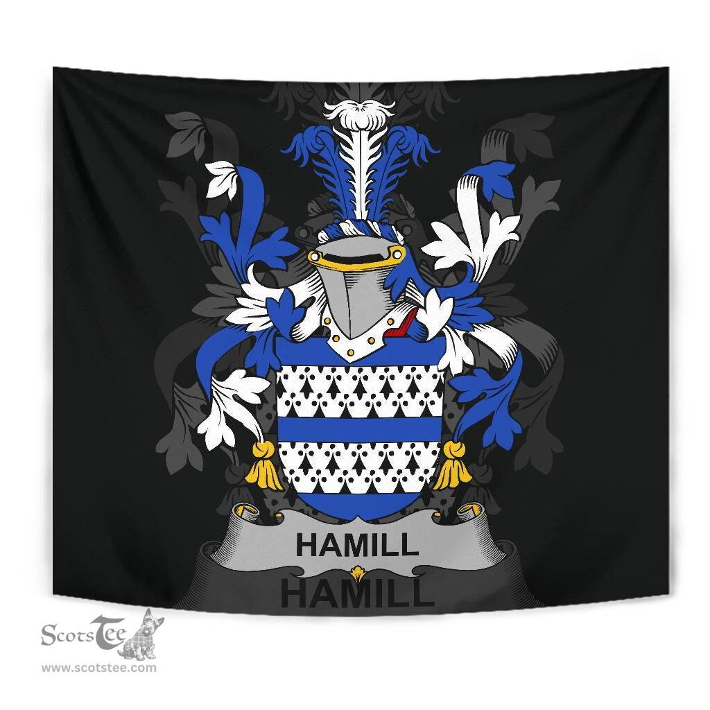 Irish Hamill Coat of Arms Family Crest Ireland Tapestry Irish Tapestry