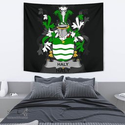 Irish Haly Coat of Arms Family Crest Ireland Tapestry Irish Tapestry