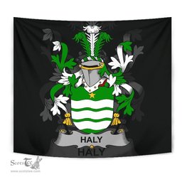 Irish Haly Coat of Arms Family Crest Ireland Tapestry Irish Tapestry