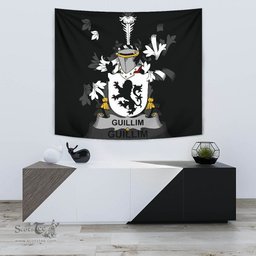 Irish Guillim Coat of Arms Family Crest Ireland Tapestry Irish Tapestry