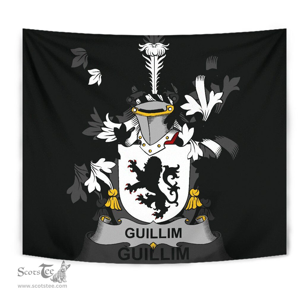 Irish Guillim Coat of Arms Family Crest Ireland Tapestry Irish Tapestry