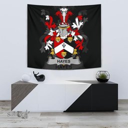 Irish Hayes Coat of Arms Family Crest Ireland Tapestry Irish Tapestry