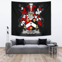 Irish Hayes Coat of Arms Family Crest Ireland Tapestry Irish Tapestry