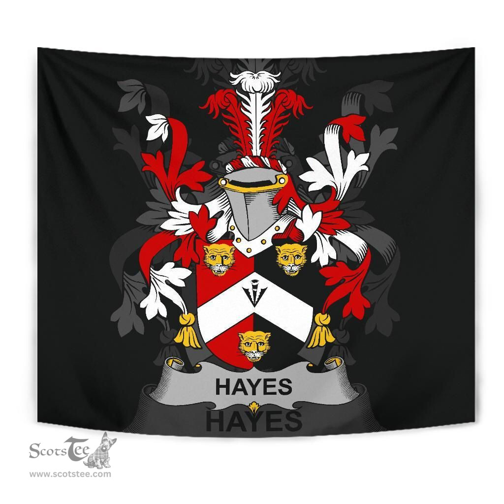 Irish Hayes Coat of Arms Family Crest Ireland Tapestry Irish Tapestry