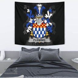 Irish Fleming Coat of Arms Family Crest Ireland Tapestry Irish Tapestry