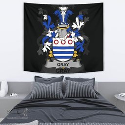 Irish Gray Coat of Arms Family Crest Ireland Tapestry Irish Tapestry
