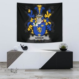 Irish Greer Coat of Arms Family Crest Ireland Tapestry Irish Tapestry