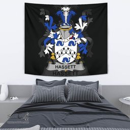 Irish Hassett or Hasset Coat of Arms Family Crest Ireland Tapestry Irish Tapestry