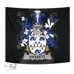Irish Hassett or Hasset Coat of Arms Family Crest Ireland Tapestry Irish Tapestry
