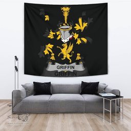 Irish Griffin or O'Griffy Coat of Arms Family Crest Ireland Tapestry Irish Tapestry