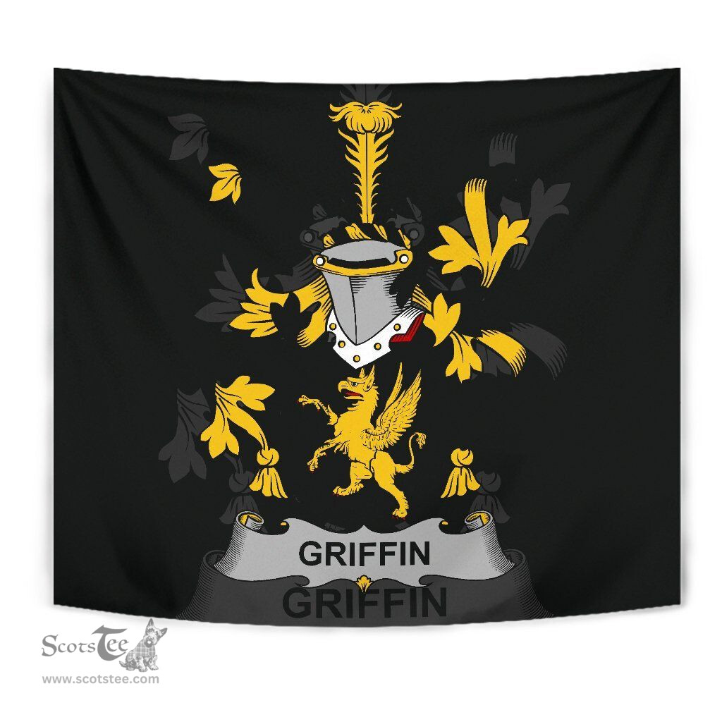 Irish Griffin or O'Griffy Coat of Arms Family Crest Ireland Tapestry Irish Tapestry