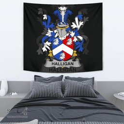 Irish Halligan or O'Halligan Coat of Arms Family Crest Ireland Tapestry Irish Tapestry
