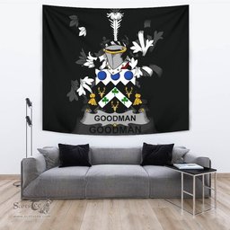 Irish Goodman Coat of Arms Family Crest Ireland Tapestry Irish Tapestry