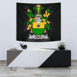 Irish Haly or O'Haly Coat of Arms Family Crest Ireland Tapestry Irish Tapestry