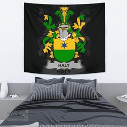 Irish Haly or O'Haly Coat of Arms Family Crest Ireland Tapestry Irish Tapestry