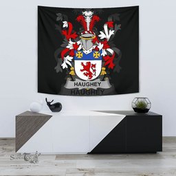 Irish Haugher or O'Haffey Coat of Arms Family Crest Ireland Tapestry Irish Tapestry