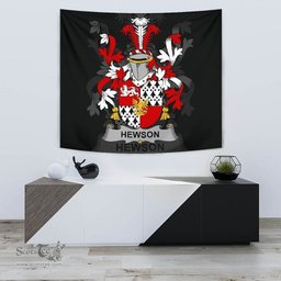 Irish Hewson Coat of Arms Family Crest Ireland Tapestry Irish Tapestry