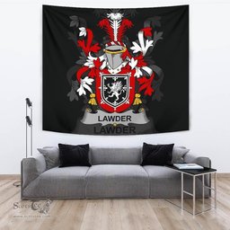 Irish Lawder or Lauder Coat of Arms Family Crest Ireland Tapestry Irish Tapestry