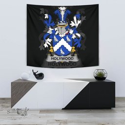 Irish Holywood Coat of Arms Family Crest Ireland Tapestry Irish Tapestry