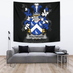 Irish Holywood Coat of Arms Family Crest Ireland Tapestry Irish Tapestry
