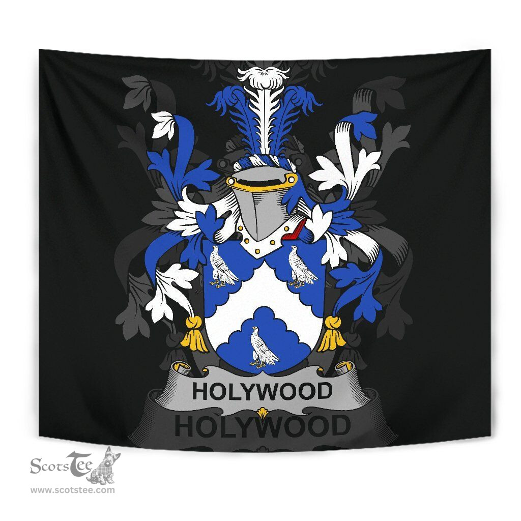 Irish Holywood Coat of Arms Family Crest Ireland Tapestry Irish Tapestry