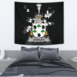 Irish Godley Coat of Arms Family Crest Ireland Tapestry Irish Tapestry