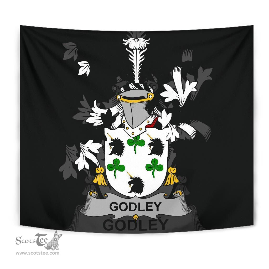 Irish Godley Coat of Arms Family Crest Ireland Tapestry Irish Tapestry