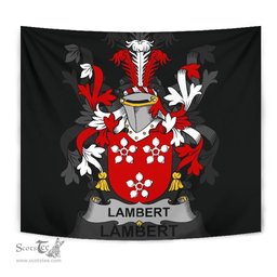 Irish Lambert Coat of Arms Family Crest Ireland Tapestry Irish Tapestry