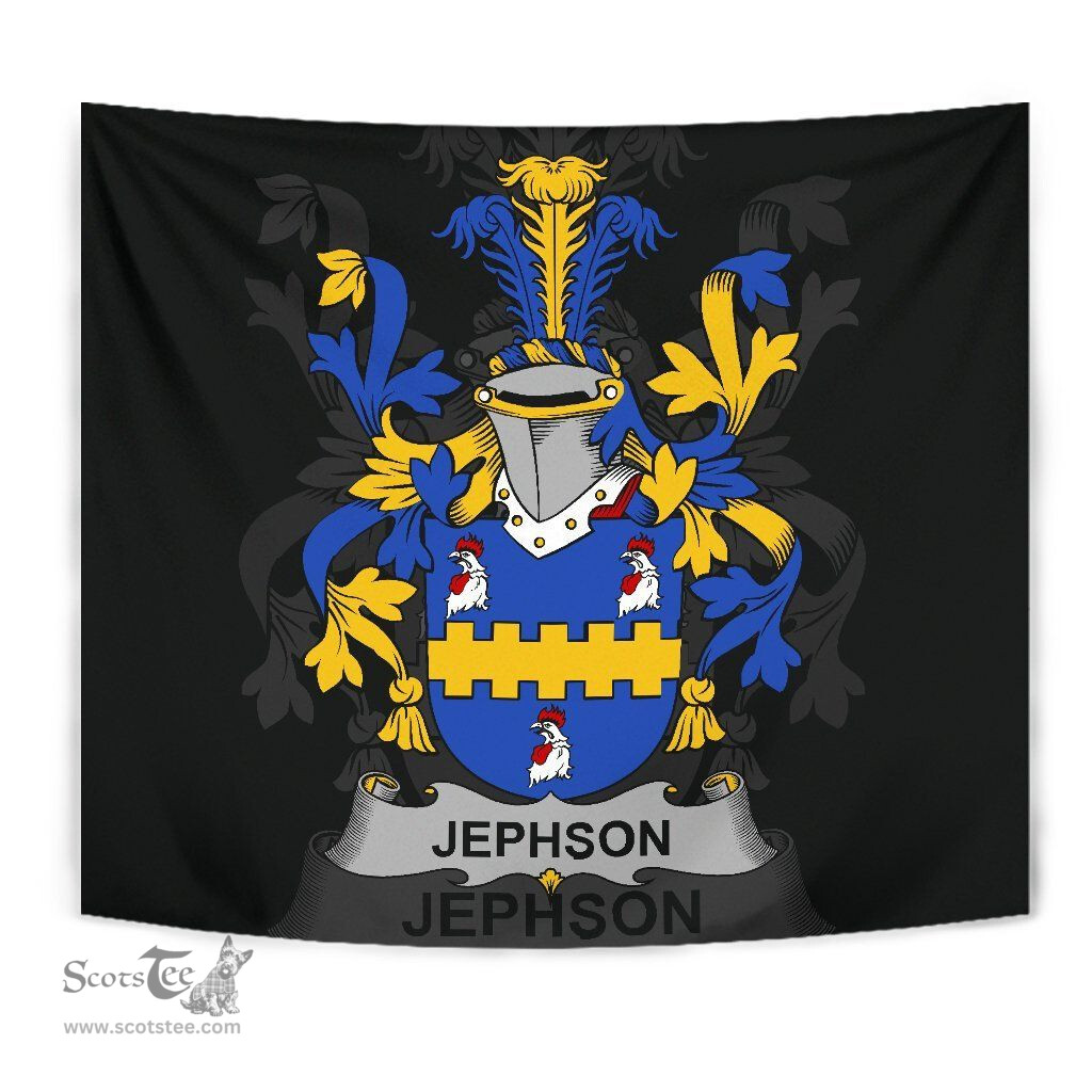 Irish Jephson Coat of Arms Family Crest Ireland Tapestry Irish Tapestry