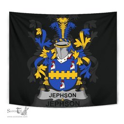 Irish Jephson Coat of Arms Family Crest Ireland Tapestry Irish Tapestry