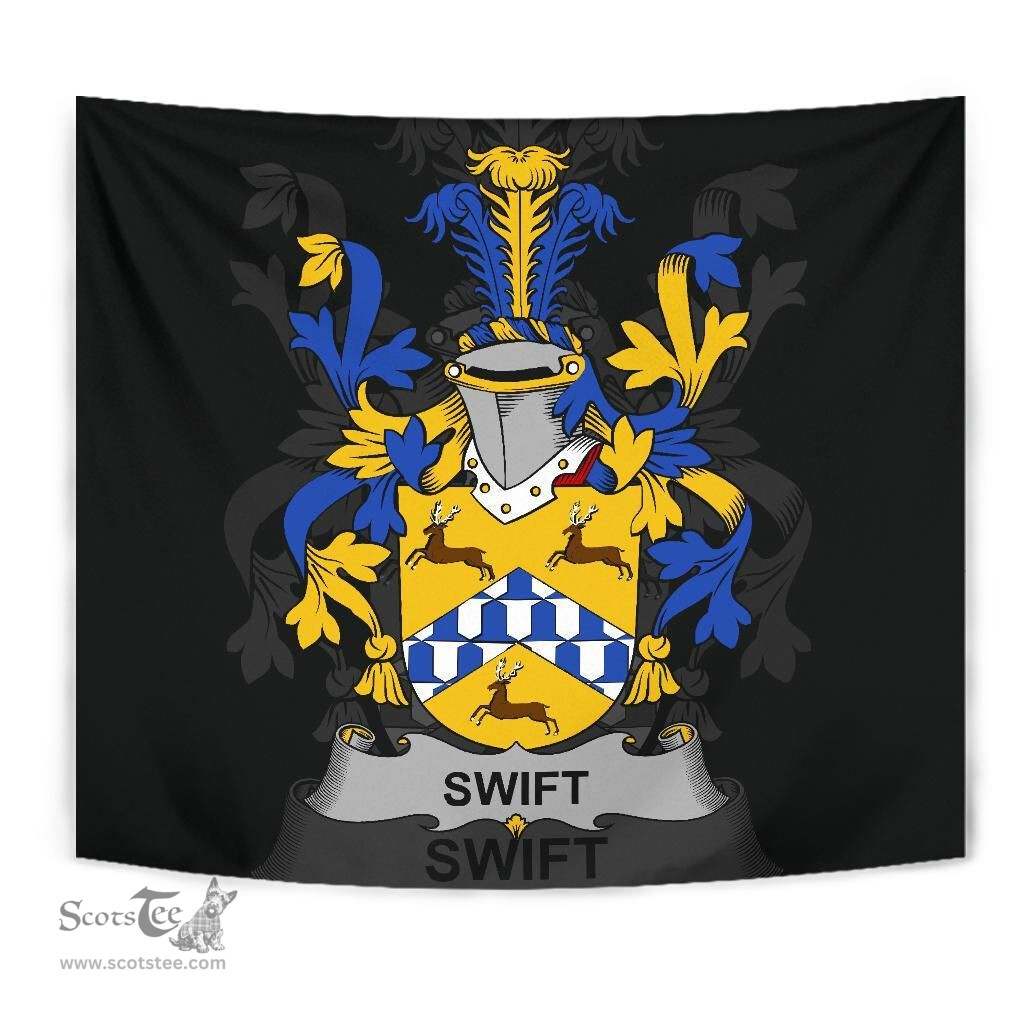 Irish Swift Coat of Arms Family Crest Ireland Tapestry Irish Tapestry