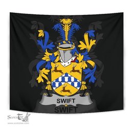Irish Swift Coat of Arms Family Crest Ireland Tapestry Irish Tapestry