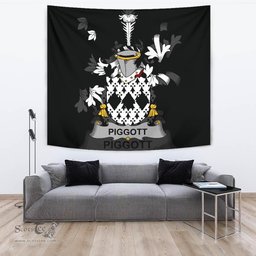 Irish Piggott Coat of Arms Family Crest Ireland Tapestry Irish Tapestry