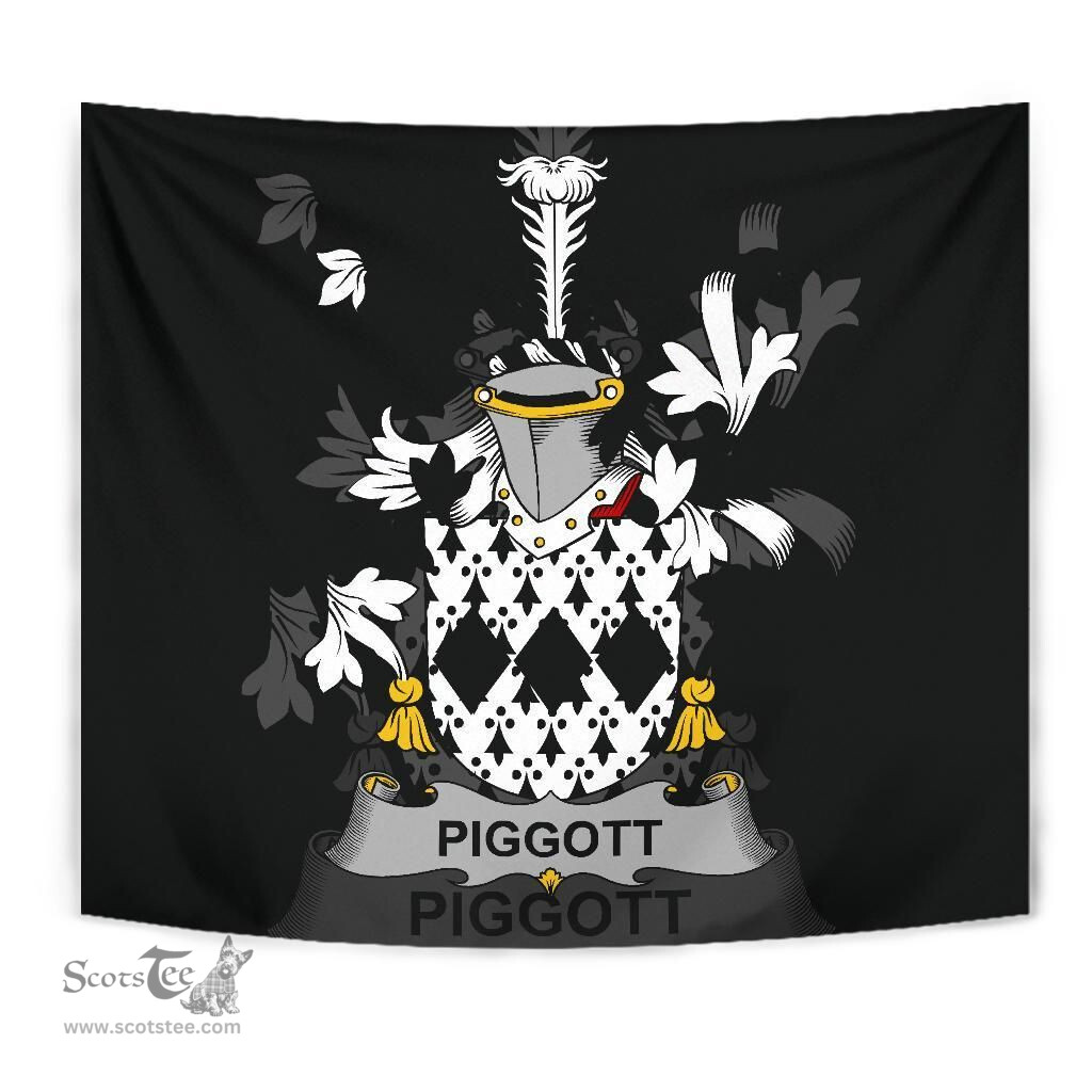 Irish Piggott Coat of Arms Family Crest Ireland Tapestry Irish Tapestry