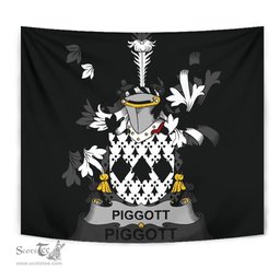 Irish Piggott Coat of Arms Family Crest Ireland Tapestry Irish Tapestry
