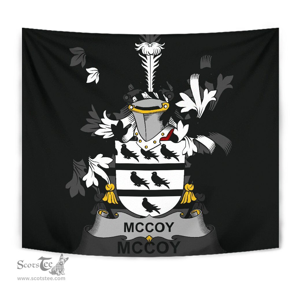Irish McCoy Coat of Arms Family Crest Ireland Tapestry Irish Tapestry
