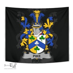 Irish Pike Coat of Arms Family Crest Ireland Tapestry Irish Tapestry