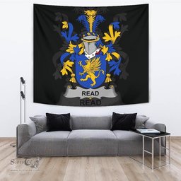 Irish Read Coat of Arms Family Crest Ireland Tapestry Irish Tapestry