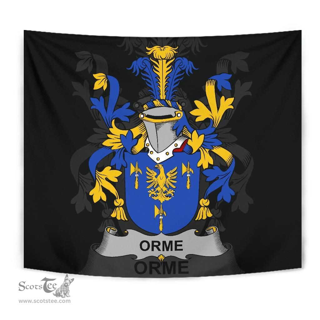 Irish Orme Coat of Arms Family Crest Ireland Tapestry Irish Tapestry